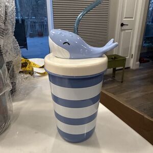 Sun Squad 17 fl oz Tumbler with Figural Whale Lid Blue